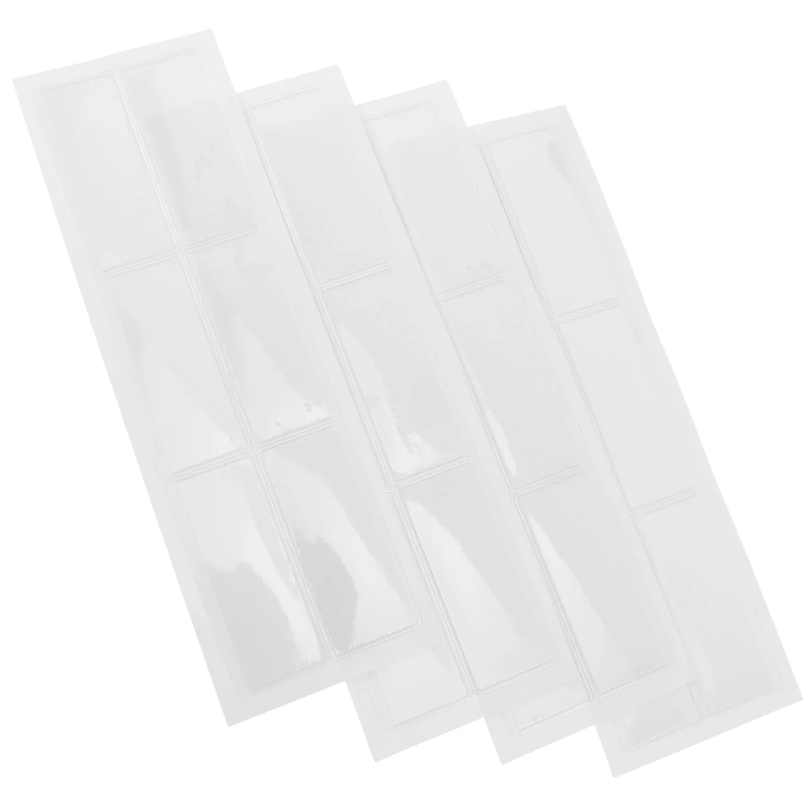 24 Pcs Tag Clear Plastic Label Holders Adhesive Shelf Tags Index Card Pockets Business