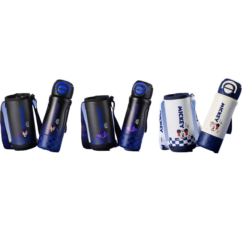 

520 мл Совместные детские соломенные изолированные чашки Disney для учащихся начальной школы, удобная для ношения, большая вместимость