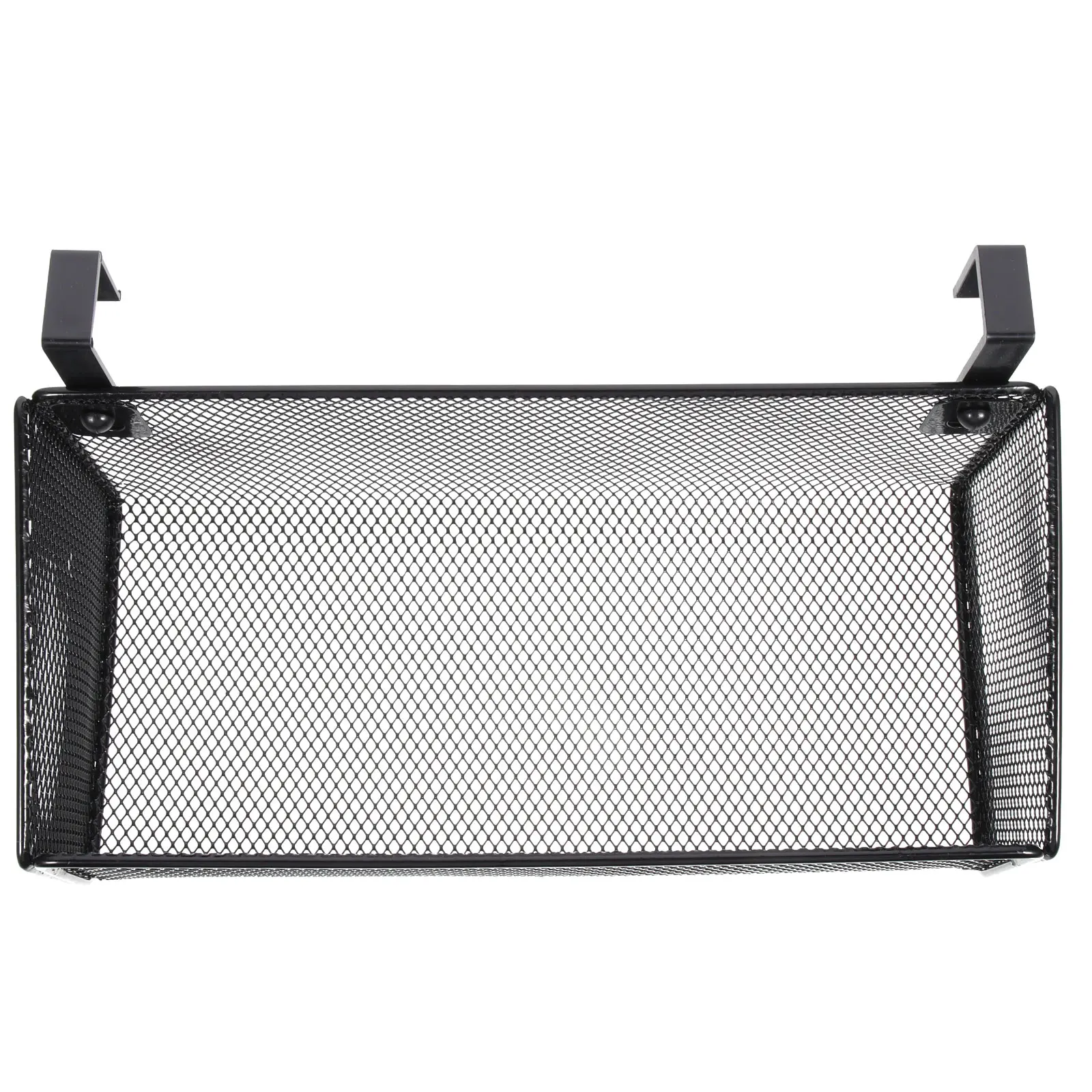 

Metal Mesh Basket Thickened Bottom Strong Load-Bearing Dormitory Bedside Hanging Organizer For Home Dorm Storage Use