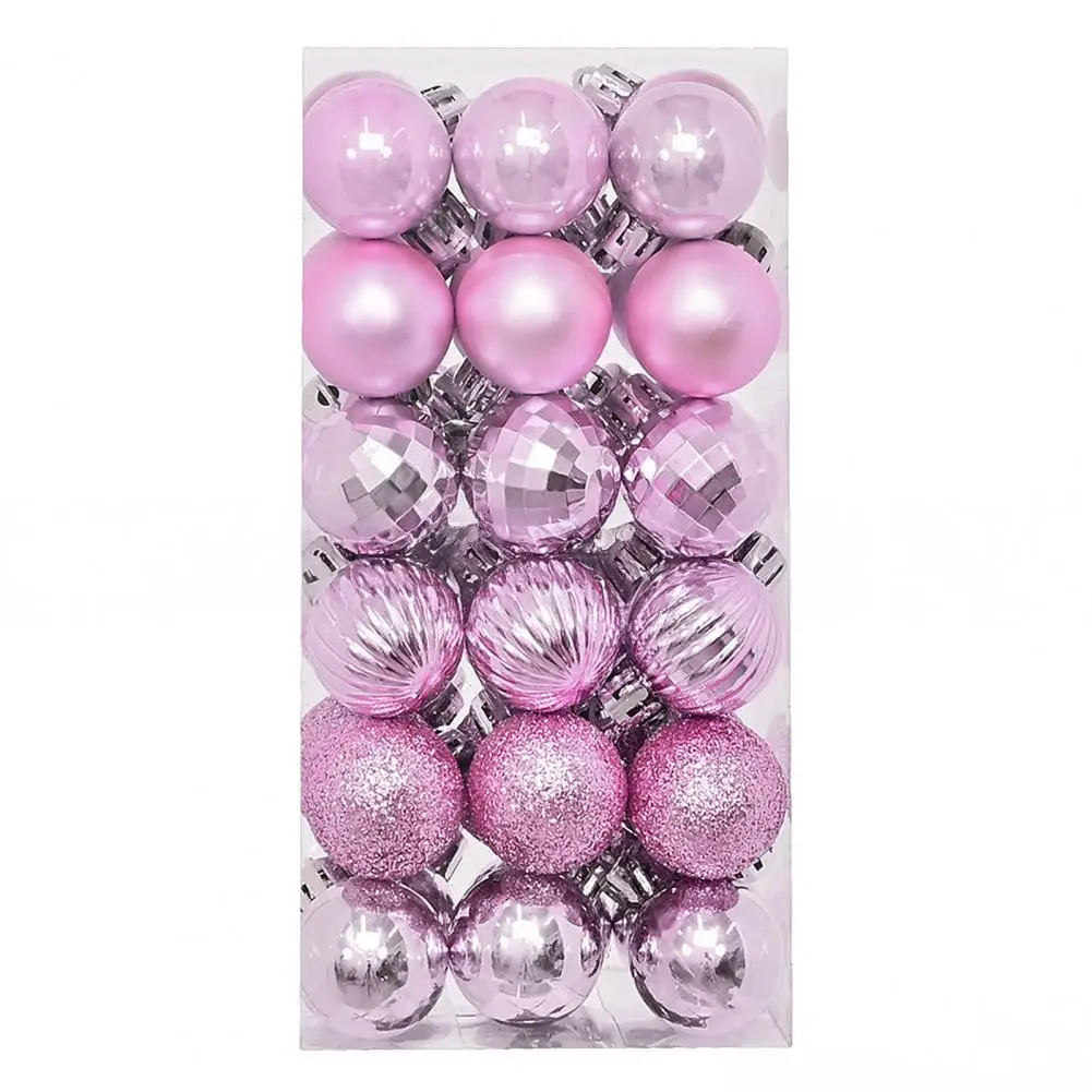 36 Stück 3CM Weihnachtskugeln Christbaumschmuck Anhänger für Heim-Party-Dekoration 2026 Neujahr Navidad Geschenke Ornamente Zubehör – Detail 12