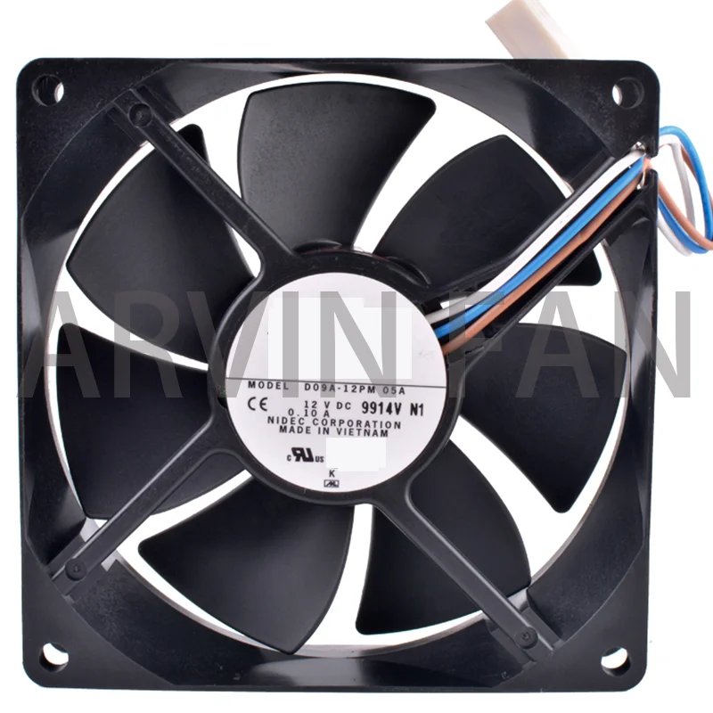 D09A-12PM revolusi pendingin 05A 9cm 9025 9225 90mm Fan92x92x25mm 12V 0.10A Double Ball Bearing sasis komputer kipas pendingin CPU