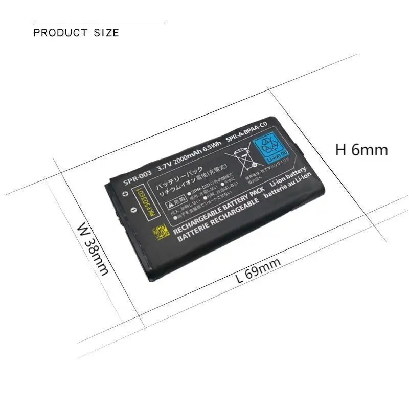 2000mah SPR-003 SPR003 li-ion battery with tools For Nintendo 3DSLL 3DSXL 3DS ll Rechargeable Battery