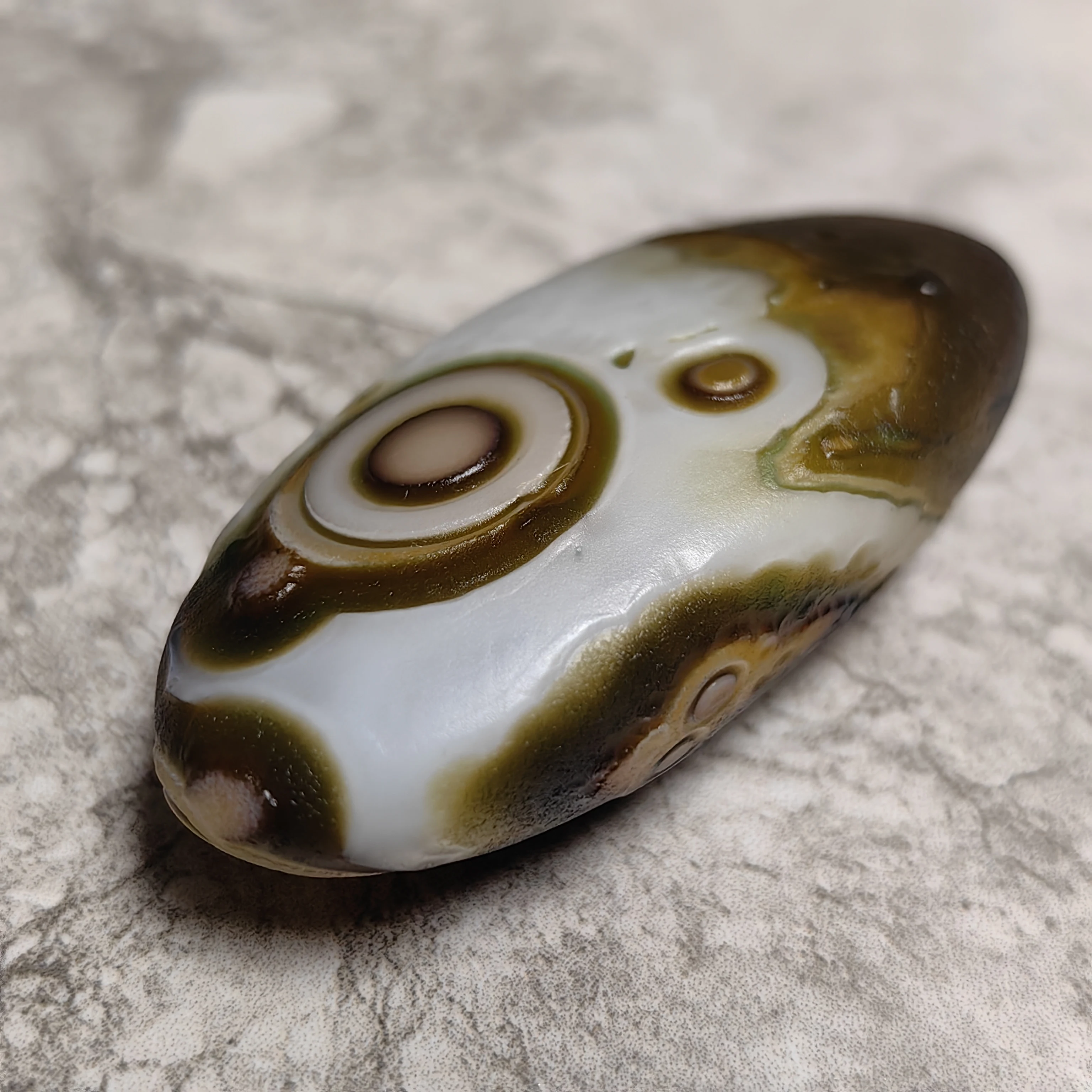 All-natural Divine Eye Agate Wishing Dzi Bead Good Luck Stress Relief Reiki Infusd Meditation Necklace Jewelry DIY Decoration