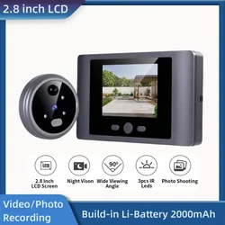 480P Wireless House campanelli sicurezza Home Video Eye spioncini digitali con supporto per fotocamera Video e registrazione fotografica