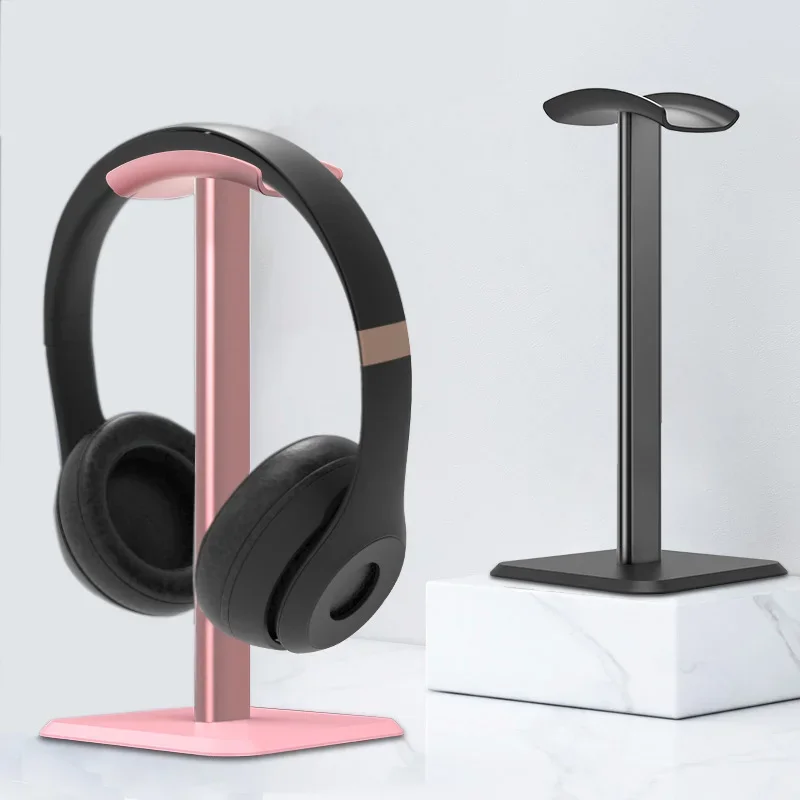 NEW ARRIVE Hook Head Mounted Headphone Bracket Headset Holder Earphone Sticky Display Stand Hanger Earphone Desk Display Stand