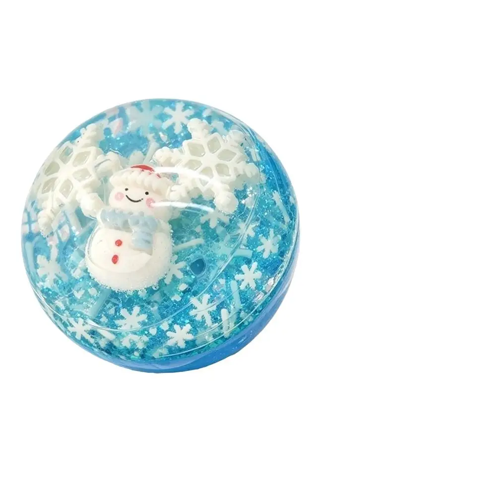 Durable Slow Rebound Christmas Stress Ball Ice Transparent Handmade Stress Relief Fidget Toy Decompression Ball Stress Relief