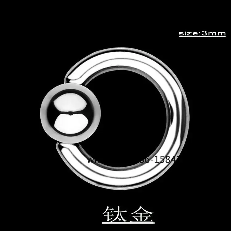 G23 Thick Rod Pure Titanium Piercing Female Ring Jewelry  F136 Piercing Female and Male Piercing PA Ring