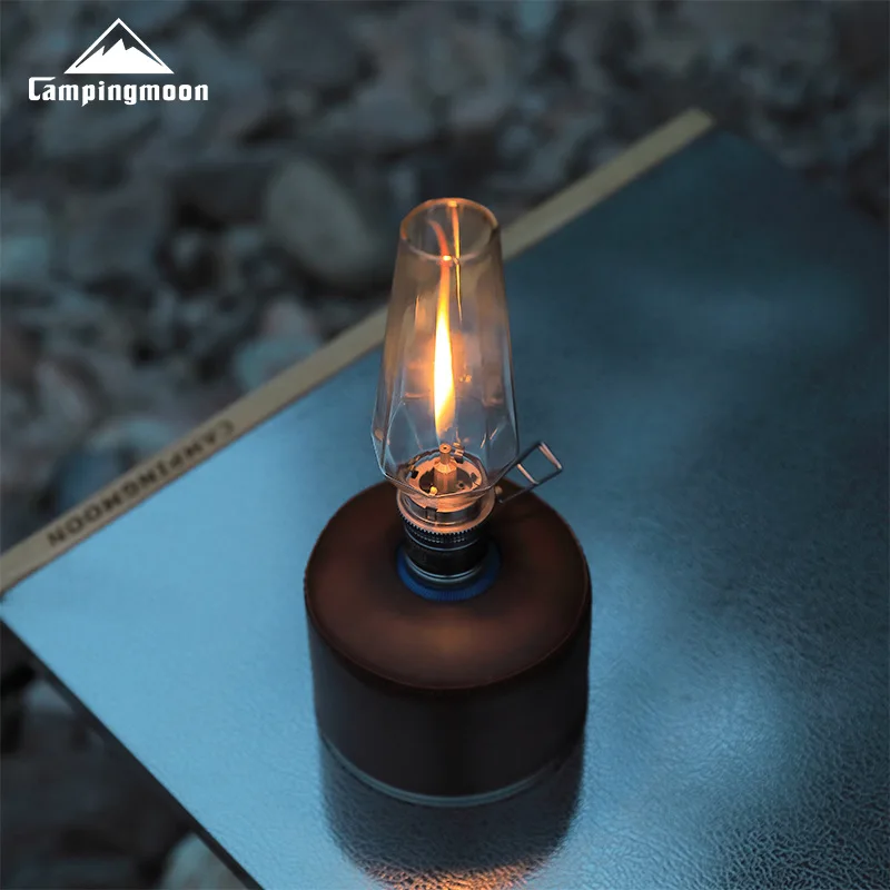 T-1-BH ارتفاع درجة الحرارة التخييم الزجاج مصباح دائم التخييم ضوء فانوس الغاز الظل الزجاج الشفاف الغاز غطاء مصباح خارجي