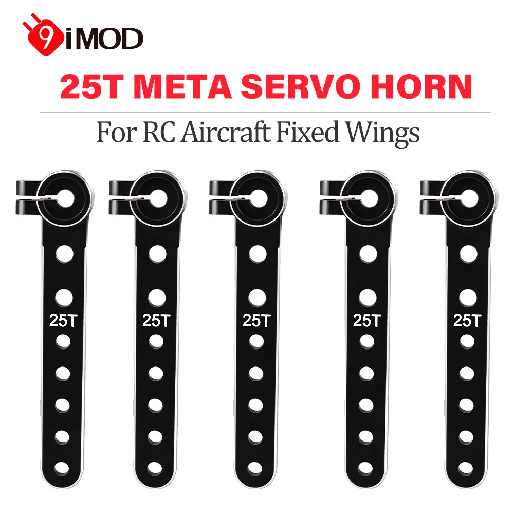 9IMOD 25T Servo Horn 59mm Metal 25 Teeth Steering Arm Servo Rocker for RC Fixed Wing Parts