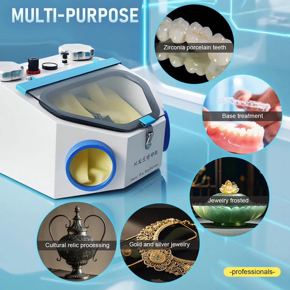 歯科用ダブルペンサンドブラスター口腔修復用ポーセレン歯サンドブラスト研磨機ミニサンドブラスト機