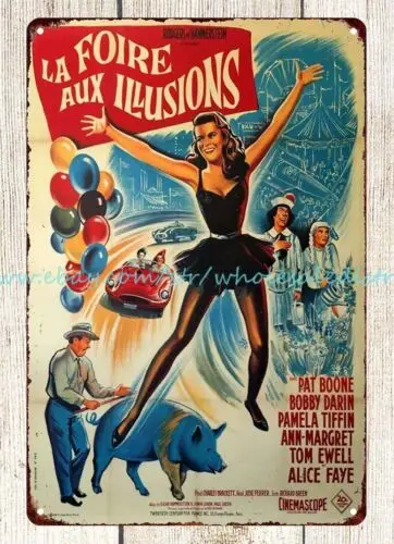 1962 Ann-Margret State Fair movie poster La Foire aux Illusions metal tin sign