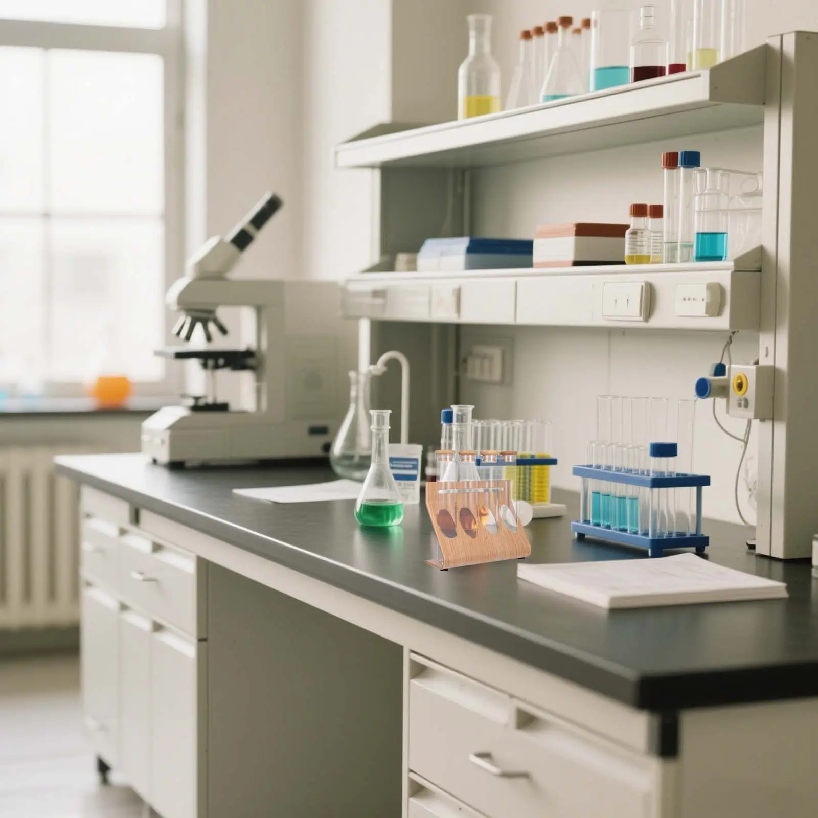 

1Set Coffee Beans Display Rack Premium Clear Glass Bottle for Tea Spice Storage Multifunctional Kitchen Jar Test Tube Holder