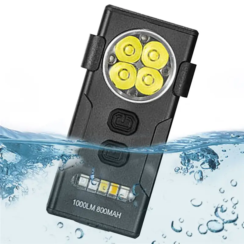 XSXS-Keychain Flashlight Small Pocket Flashlight USB Charging Mini Flashlight Multi Light Modes Multi-Function For Emergency