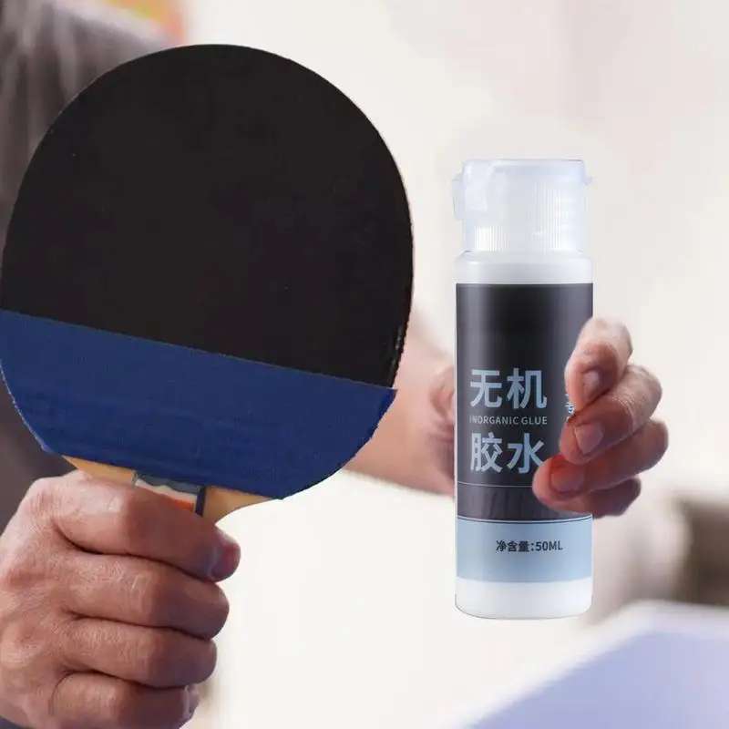 Table Tennis Racket Glue 50ml Water-Soluble Rubber Adhesive Portable Pong Paddle Glue For Assembling Table Tennis Paddles