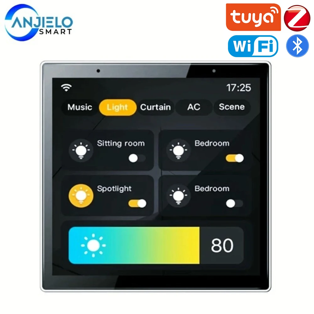 Wifi Tuya Smart Home Control Panel Lcd Touch 4