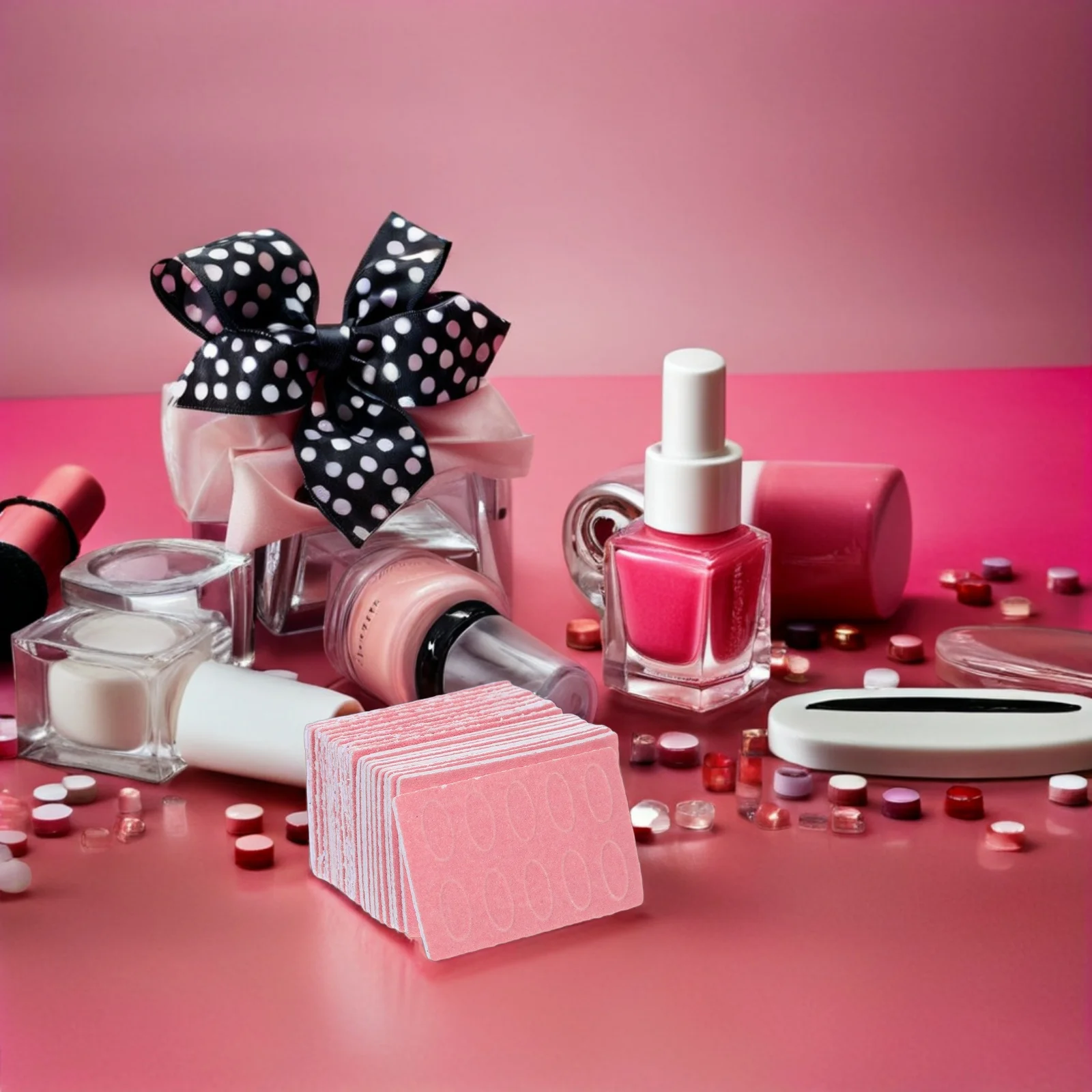 Folhas adesivas de lixa para empurrador de cutícula de unha, 200 peças para remoção eficiente de cutícula e polimento de lixa de unha