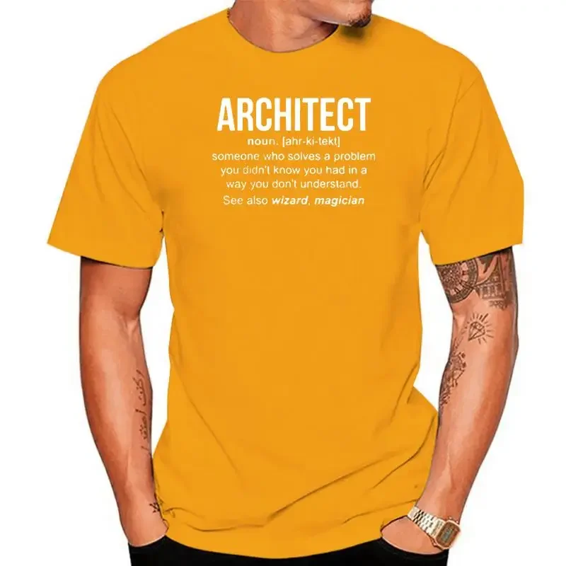 

Men T Shirt Architect Someone Who Solves A Problem You Didn't Know You Had In A Way You Don't Understand - Version 2