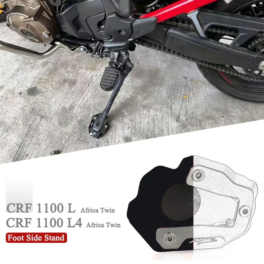 

For Honda CRF1100L CRF 1100 L L4 Africa Twin 2020-2025 2024 Motorcycle Kickstand Foot Side Stand Extension Pad Support Plate