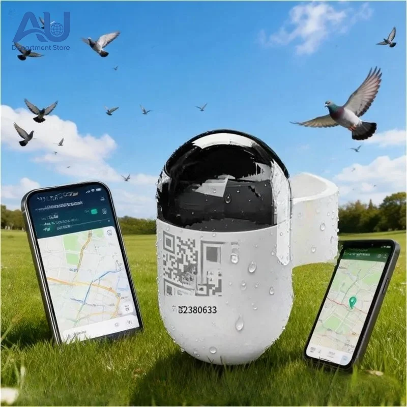 Mini Real-Time GPS  Locator Waterproof Pigeon Ring 4G Network GSM Android IOS Trajectory Locator Made Durable Plastic LBS