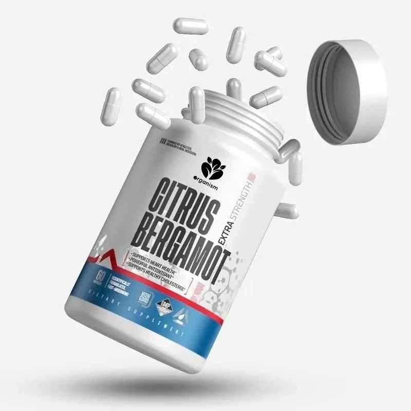 

Добавка с цитрусовым бергамотом, 1200 мг, общественная поддержка здоровья, 60 капсул — веганская, без глютена и без ГМО