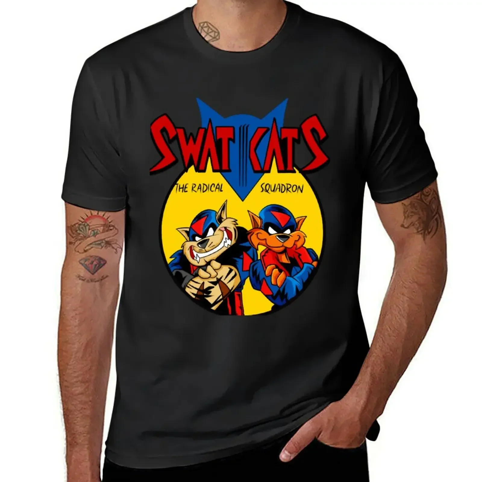 

Swat kats Essential T-Shirt quick-drying graphic shirts oversizeds blue archive anime shirts men 2025 new model