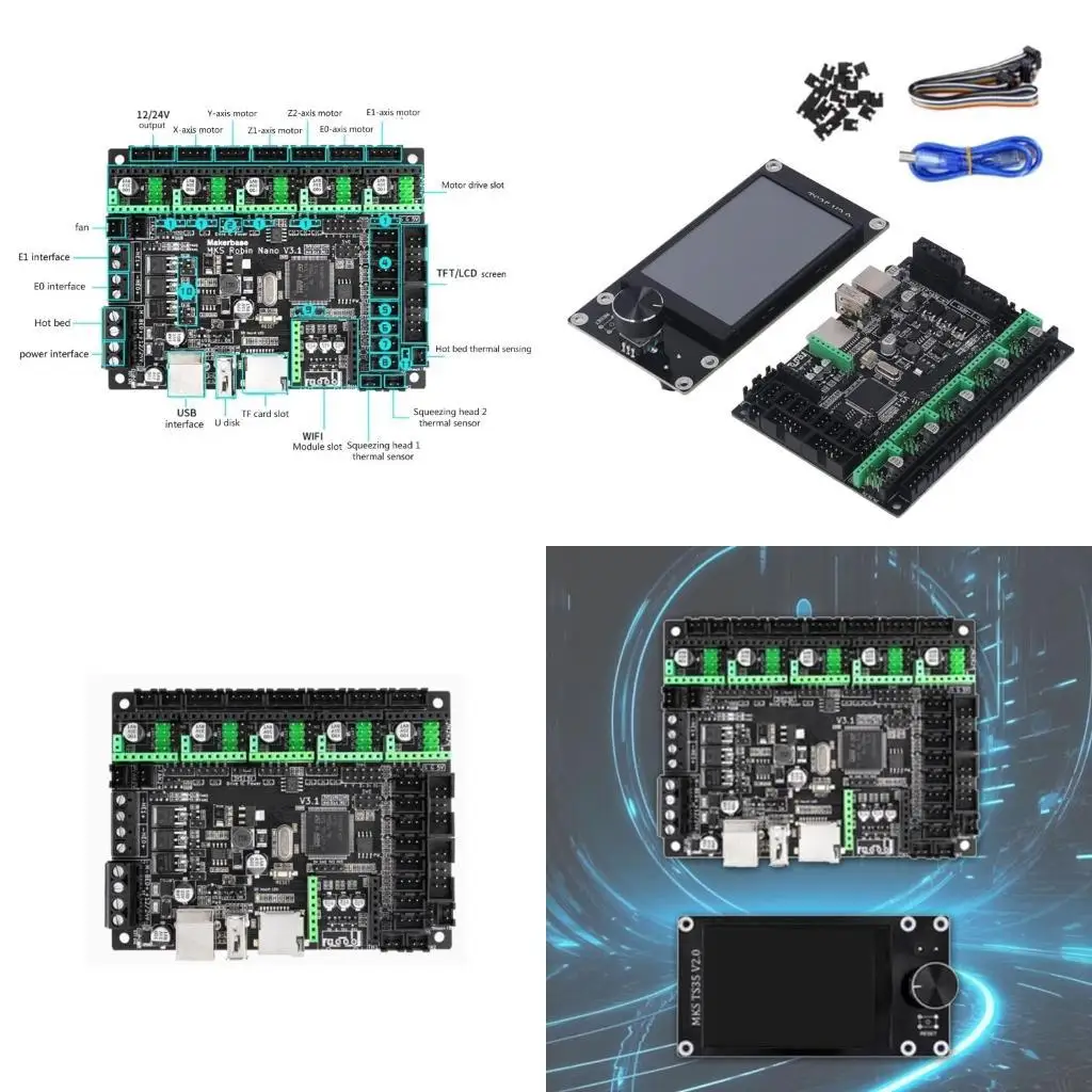 

96GE Printer Motherboard HPDXS002154 With TFT Display Set 6 Axes Motor
