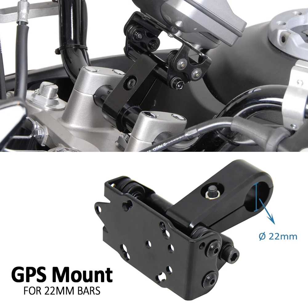

NEW Motorcycle Universal Phone Stand Holder GPS Bracket Phone Holder USB Charging FOR Ø 22mm Handlebar Accessories