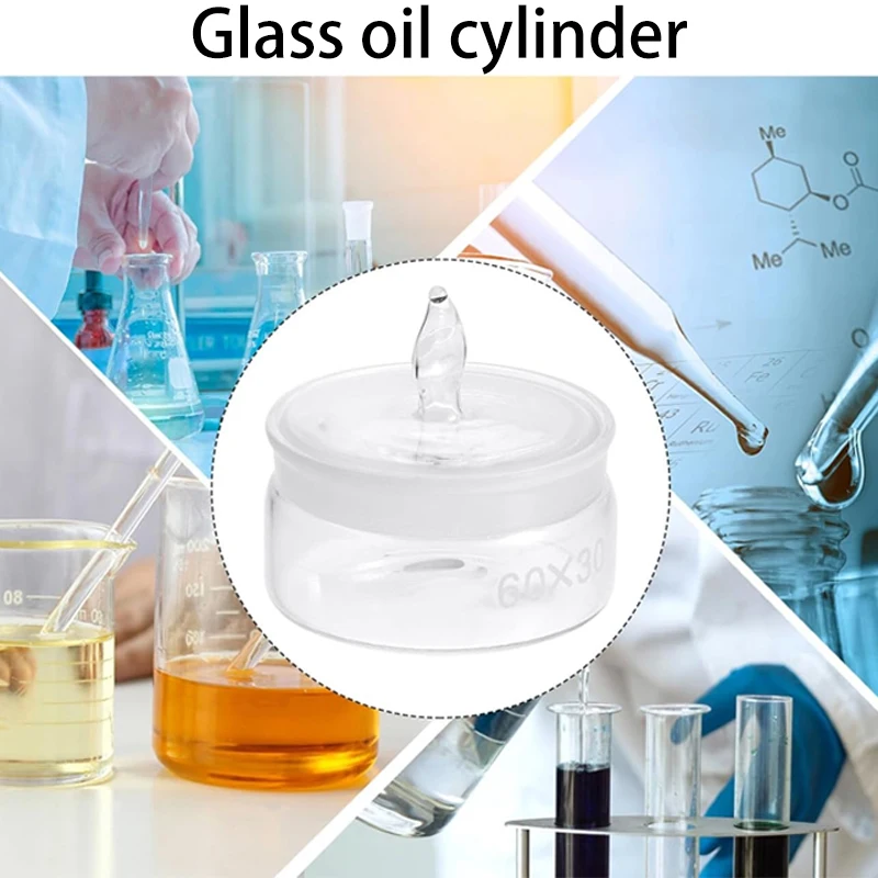 Glass Watch Oil Washing Jar Watch Movements Parts Glass Repair Cleaning Maintenance Pot with Dustproof Lid for Watchmaker