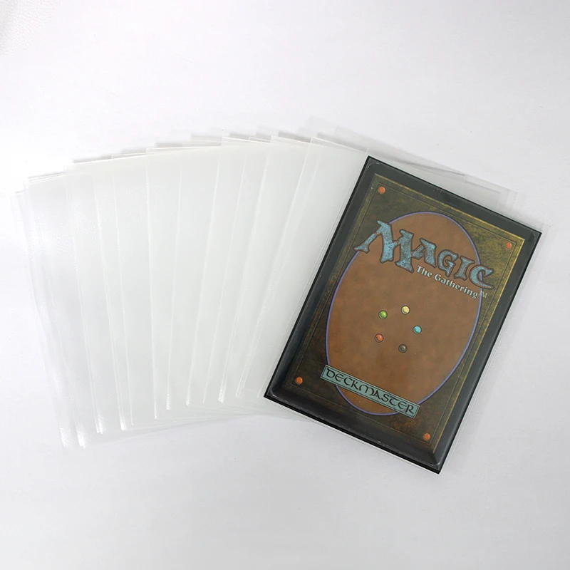 

100 шт. 69*94 мм прозрачный матовый держатель для карт высокой четкости, высокая прозрачность, держатель для игровых карт, защитный чехол