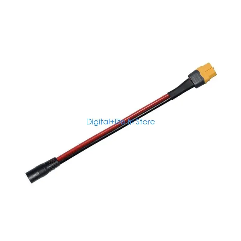 E06D XT60 to DC5521 DC5.5x2.1mm Power Cable for FPV Goggles and Solar Battery Chargers 12V Voltages