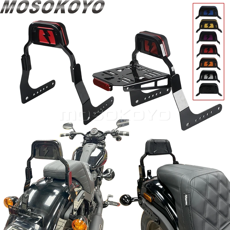 Motorcycle Sissy Bar Pessenger Backrest Sissybar Luggage Rack Luggage Carrier Support For Harley Softail Low Rider FXLR FXLRS