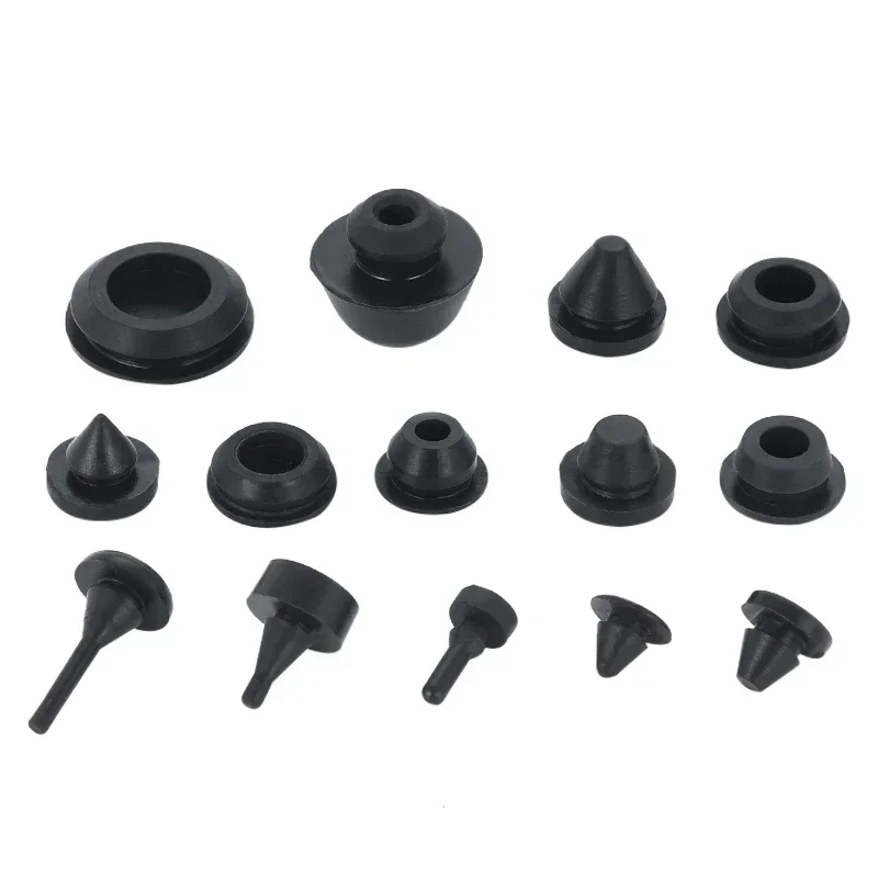 Tappi in gomma siliconica solida da 2mm a 16mm tappo tipo T coperchio guarnizione a scatto tappi terminali di chiusura tappo di tenuta