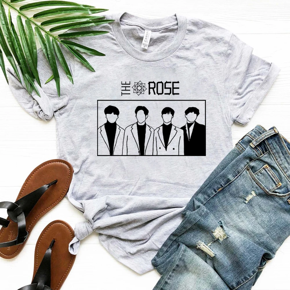 The Rose Shirt Dawn To Dusk T-shirt We Are in The Rain Cool Music Tees K-Rock Tshirt Kpop Concert Merch Trendy Top Gift for Fans