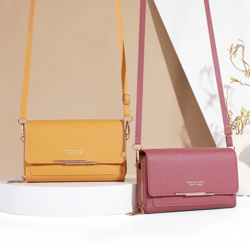 New Style  Wallet Korean Handbag Multi Card Large Capacity Casual Shoulder Bag Mobile Phone Packet Fashion New Style