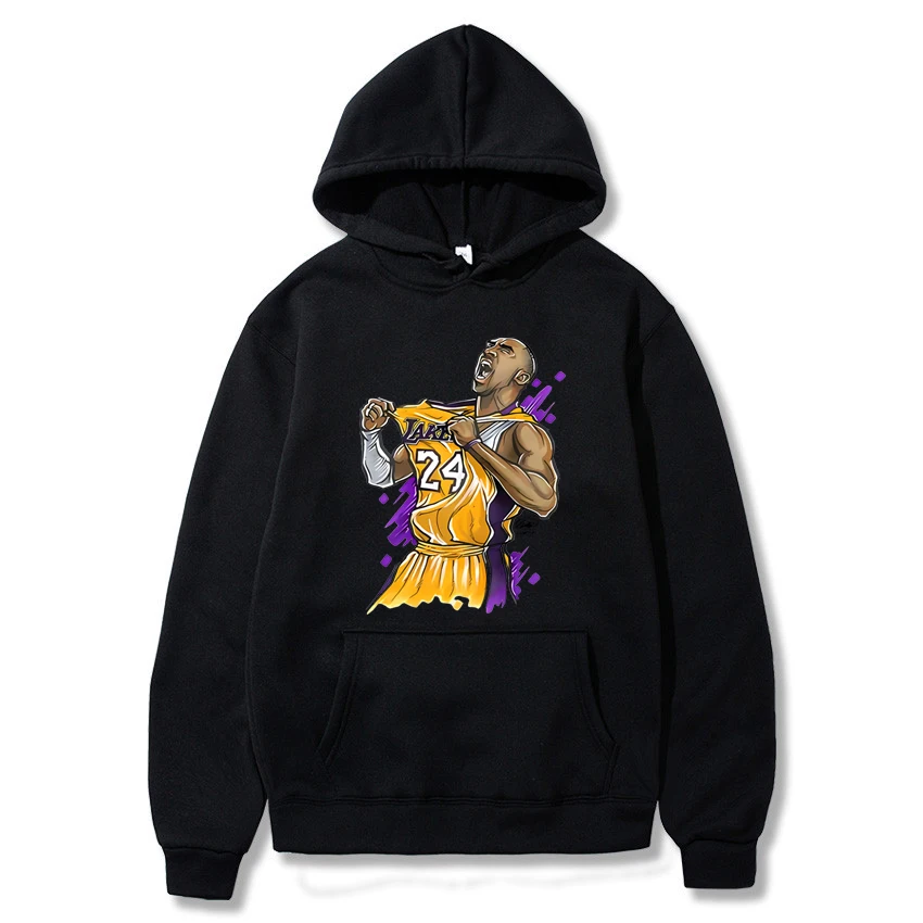 Lakers Kobe Bryant Men's and Women's Sweatshirt Printed Fashion Trend Long Sleeved Pullover Harajuku Casual Cool Sportswear