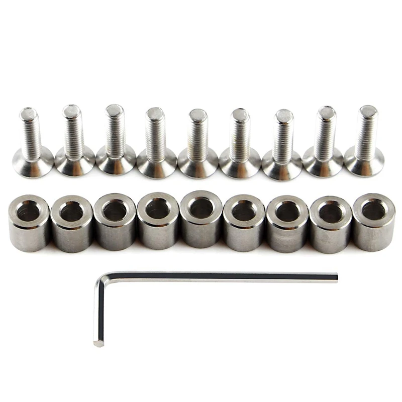 A35Q-9 Pcs MK3 Heated Bed Spacer Aluminum Spacer Kit 6X6x3mm Spacer For Prusa MK3 3D Printer Hot Bed Accessories