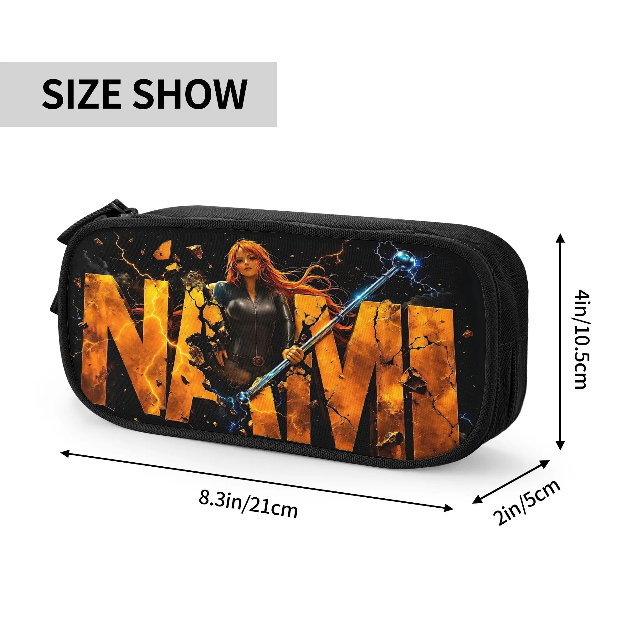 Custom Anime One piece Theme Large Capacity Bags for Child  School Pencil Bag for Boys Gilrs Kids