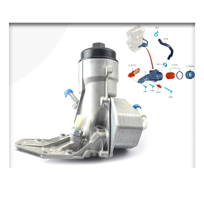 

ОХЛАЖДАЮЩИЙ МАСЛЯНЫЙ И КОРПУС + ПРОКЛАДКА + ФИЛЬТР ДЛЯ FORD RANGER 1746665 (2011+ОПЛАВ)