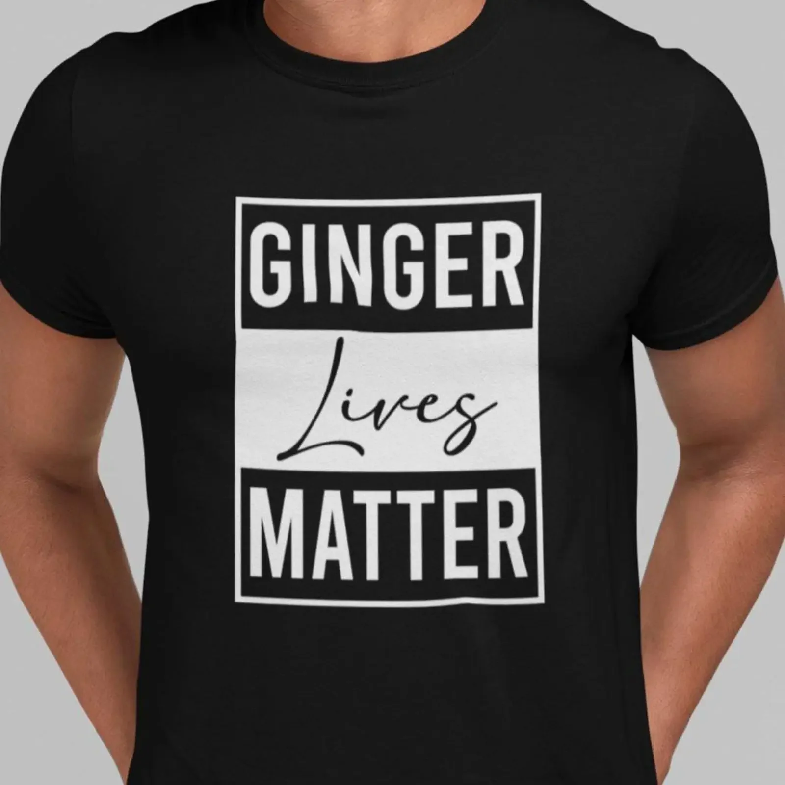 Ginger Lives Matter Funny Slogan T shirt Redhead Humor Novelty Adults Kids Birthday  vintage Washed fashion Breathable