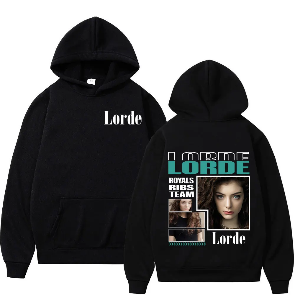 

Худи с принтом Lorde Ultrasound World Tour, унисекс, с длинными рукавами, свободного кроя, модный повседневный свитшот, уличная одежда, пуловер