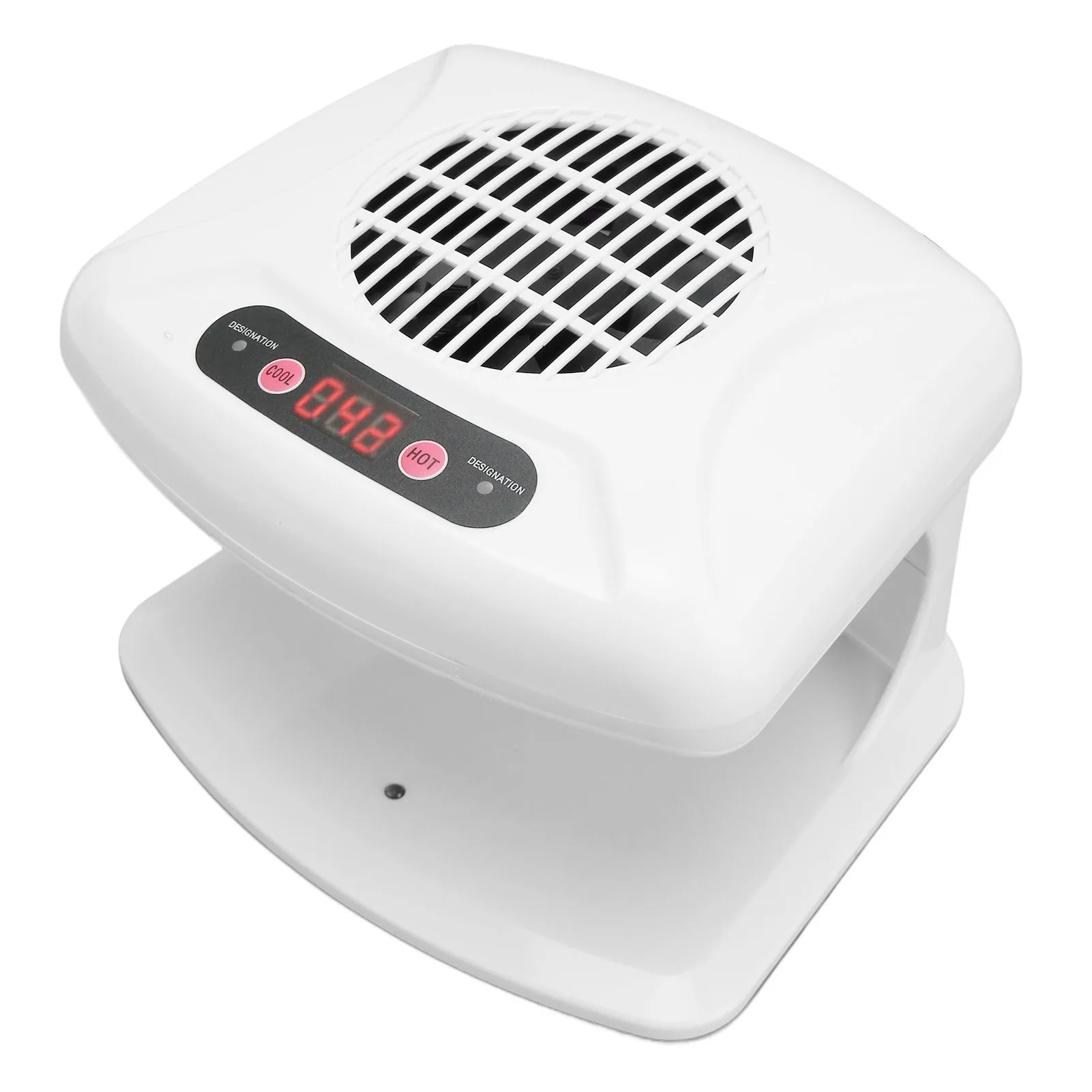 Nail Air Dryer Nail Blower Single Hand Nail Air Dryer Warm Cool Wind Automatic Sensor Nail Fan Blow Dryer for Home Salon White