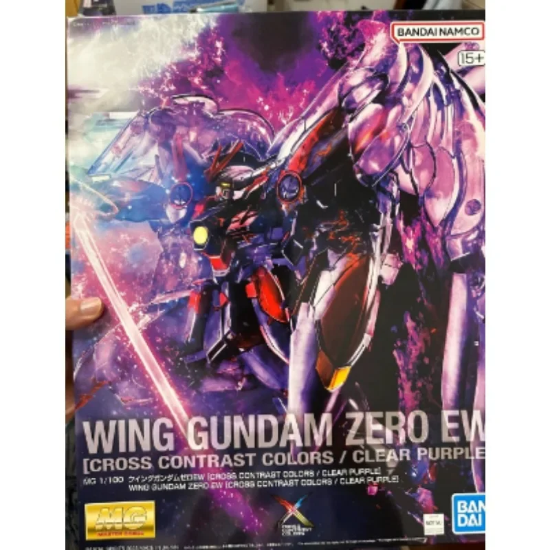 In Stock Genuine Bandai Model Kit MG 1/100 WING GUNDAM ZERO EPYON EW Assembly Anime Action Figure Model Collection Toys Gifts