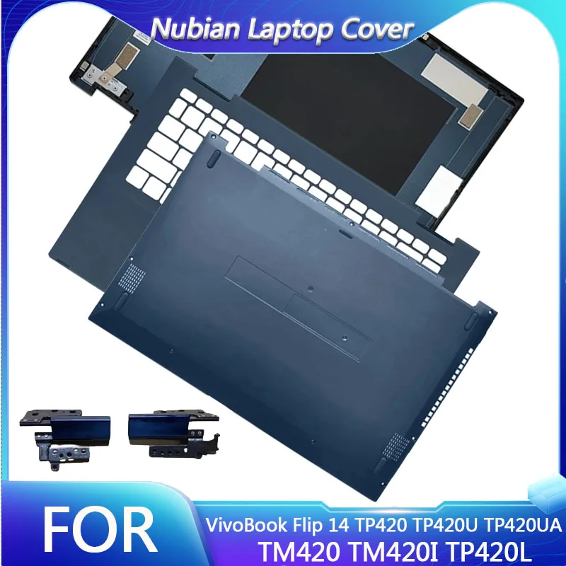 For VivoBook Flip 14 TP420 TP420U TP420UA TM420 TM420I TP420L NEW Laptops Screen LCD Back Cover/Hinges/Palmrest/Bottom Case