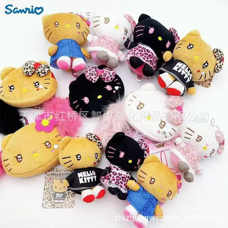 

Новинка: Плюшевый кошелек-монетница Hello Kitty Y2K Spicy Girl Series с застежкой-сердечком, милый брелок-подвеска для сумки, подарок для девочек