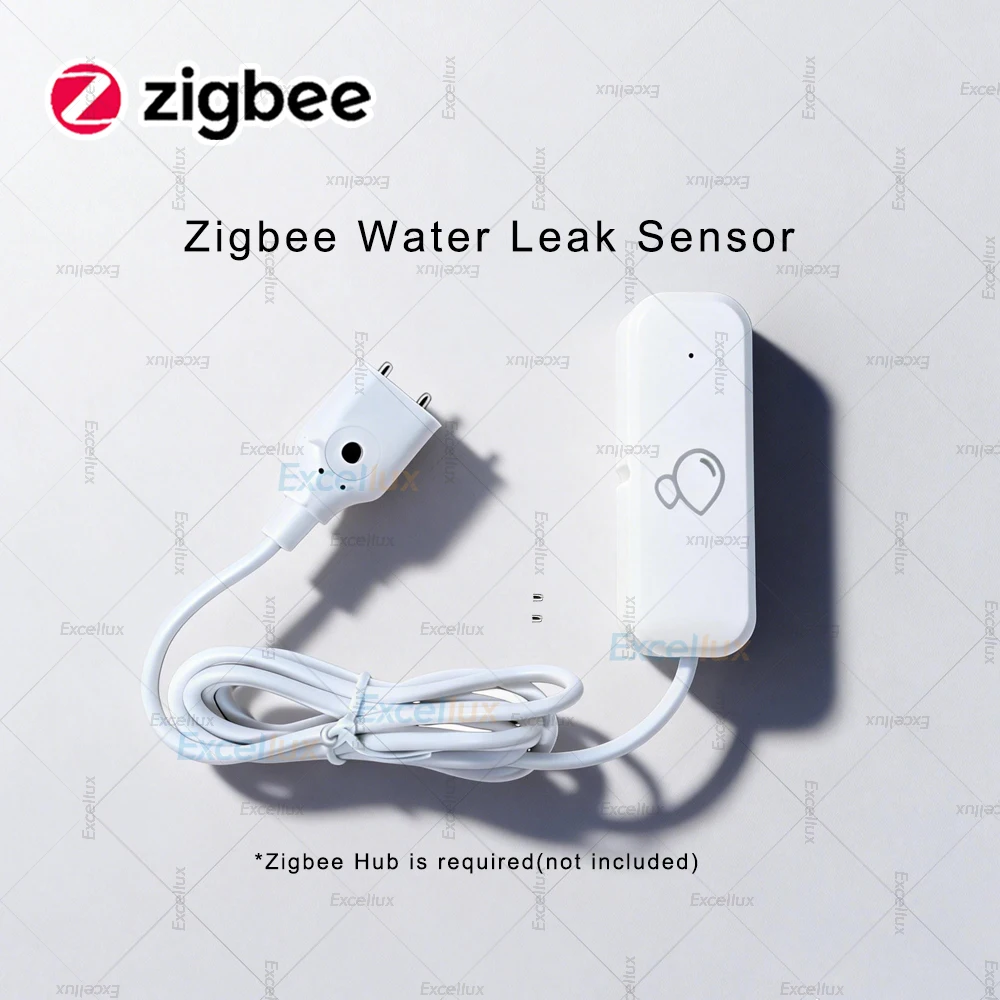 Image of Zigbee Wasserleck-Sensor Überflutungs-Detektor Smart Life Sicherheitsalarm APP Fernüberwachung Hausautomatisierung Verknüpfung Unterstützt Z2M