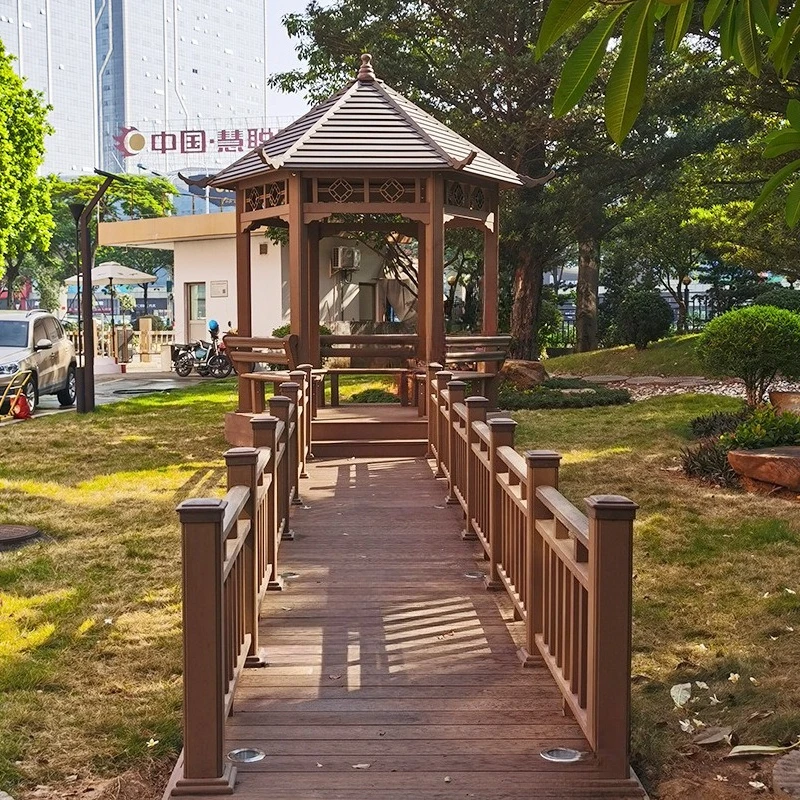 Pavilion four corners hexagonal park ancient building outdoor waterproof classical Chinese