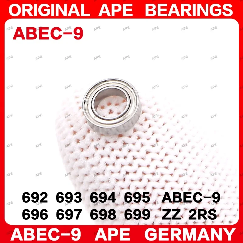 10 個 ABEC-9 ドイツベアリング R2 R2-5 R3 R168 R188 R156 R166 R1212 R1810 R1-5 R133 R155 ZZ -2Z 猿ベアリング