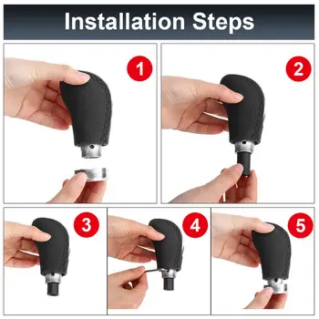 5/6速手排變速箱通用汽車PU皮革加長換檔桿頭換檔旋鈕 8 最佳銷售 Clio 4 檔位旋鈕 - №3