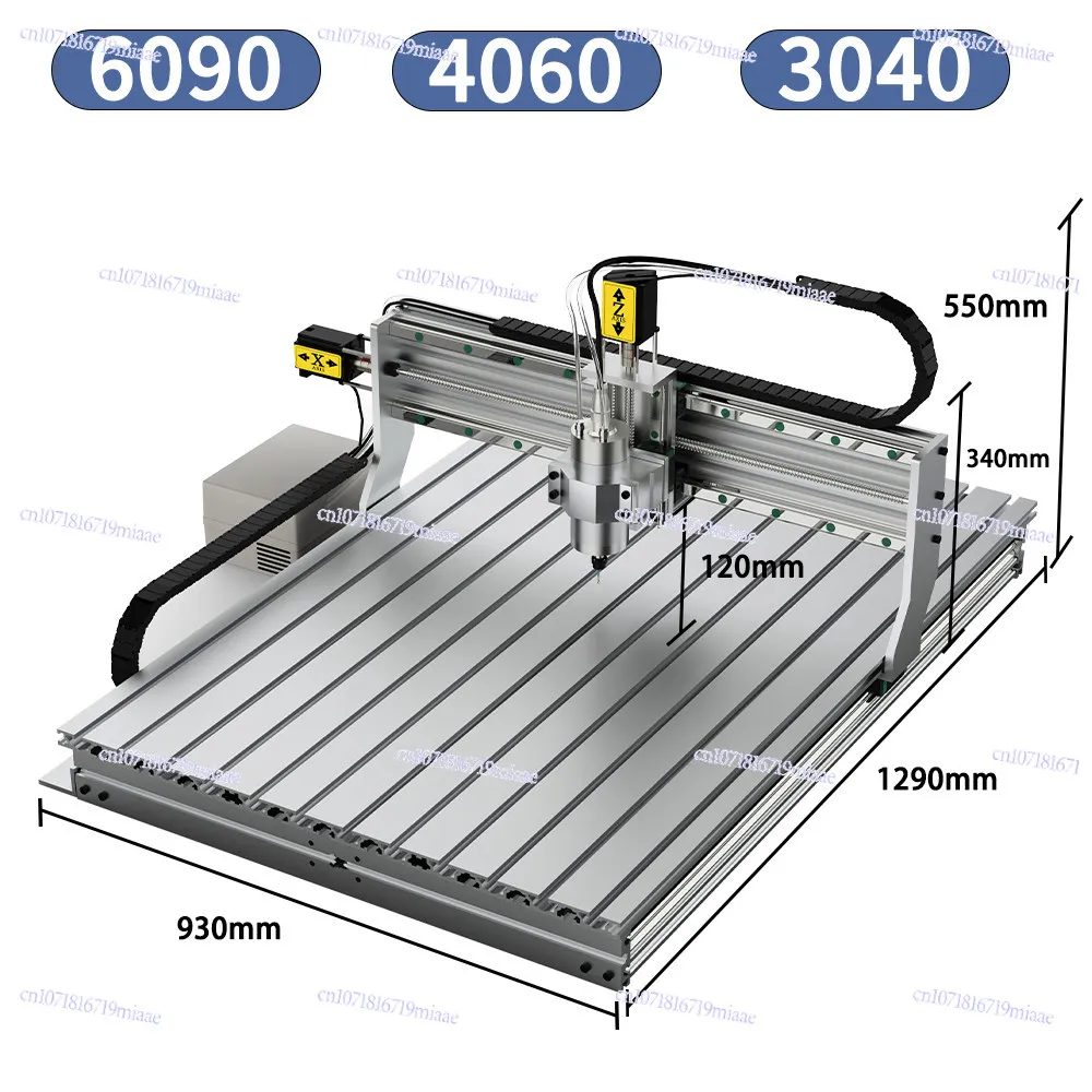 6090 Square Rail Engraving Machine Woodworking Jade Aluminum Alloy Engraving Gold Desktop Engraving Machine