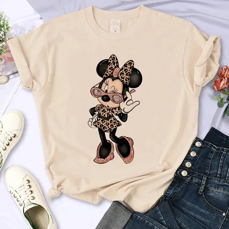 Hip Hop Disney T Shirt Minnie Children T-shirt Kawaii Tshirt Mickey Mouse Anime Cartoons Casual Vintage Clothes Women Top Tee